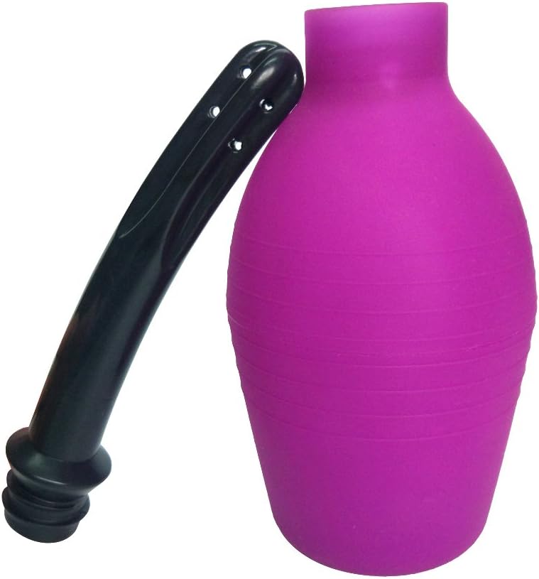 Abyclean Anal Douche Enema Bulb Vaginal Douche Enema Cleaner for Women¡¯s or Man¡¯s Health (310ml Purple)