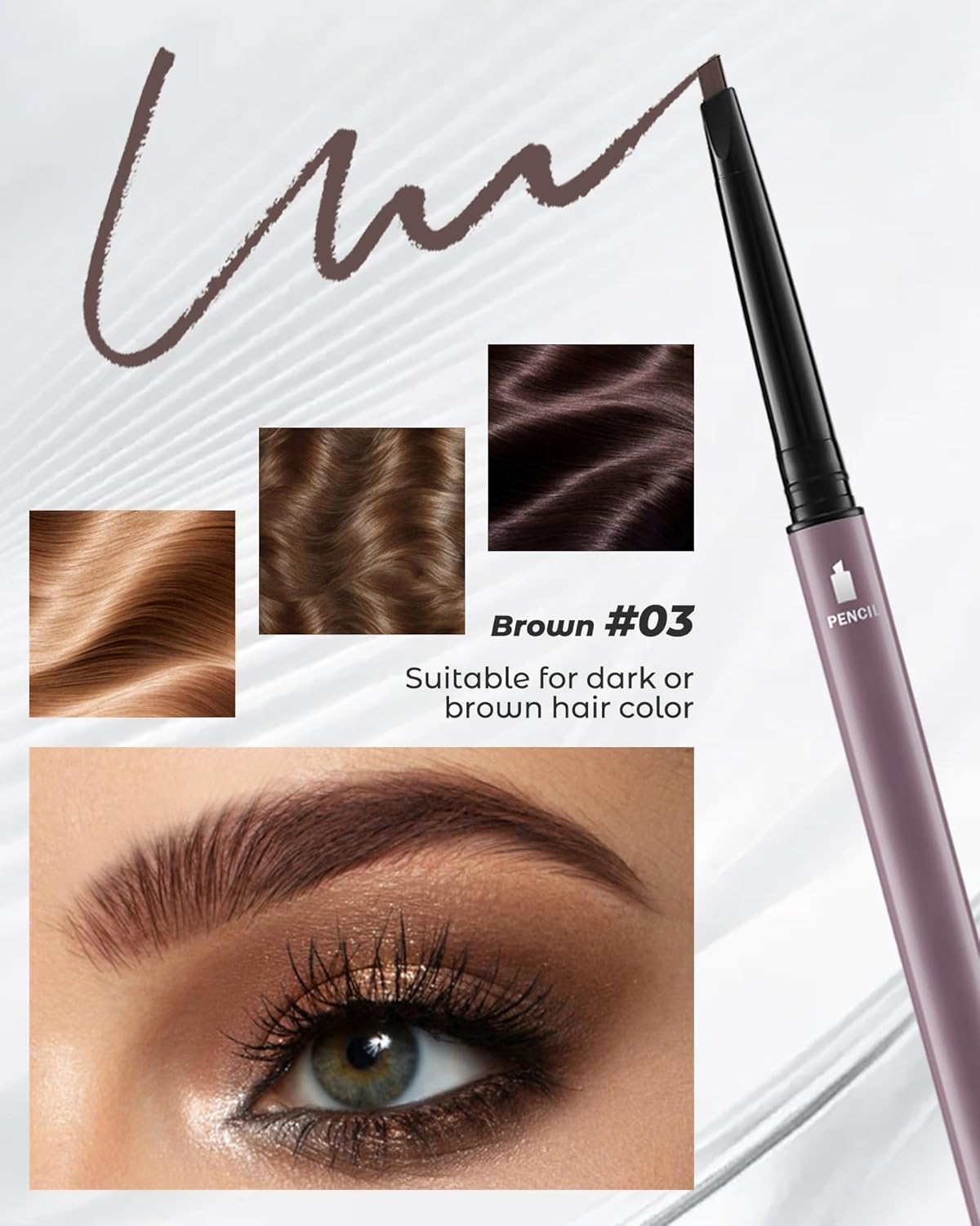 12Pcs Microblading Eye Brow Pencils for Women Brown Waterproof Eyebrow Pencil w/Eyebrows Razor & Scissors Kit 0.5mm Ultra-Fine Tip Creates Hair-Like Strokes for Effortless Natural Brows