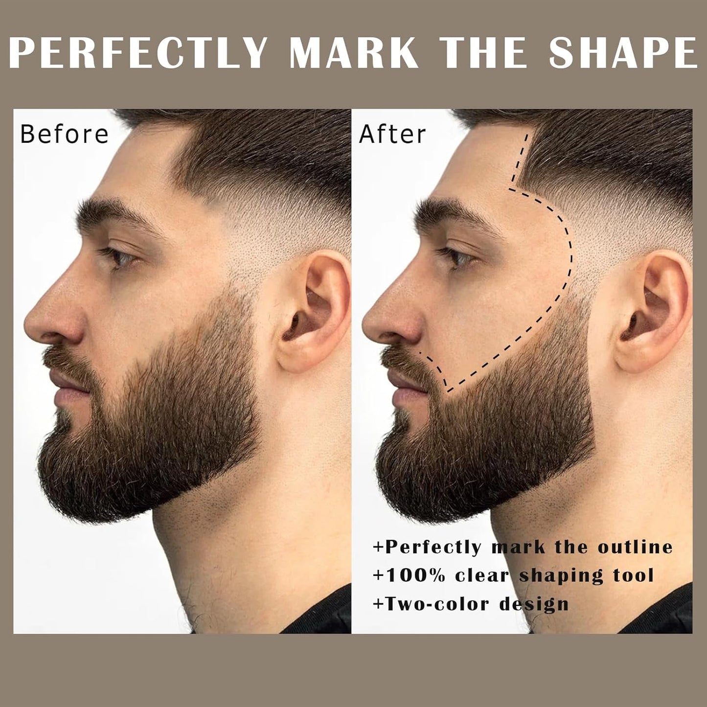 12Pcs Barber Pencil Set Hairline Enhancement Pencils Kit for Lineup Magic Beard Shaping Beard Guide Pen with Sharpener Barber Chalk for Beard Makeup Design for Men White Black Tan