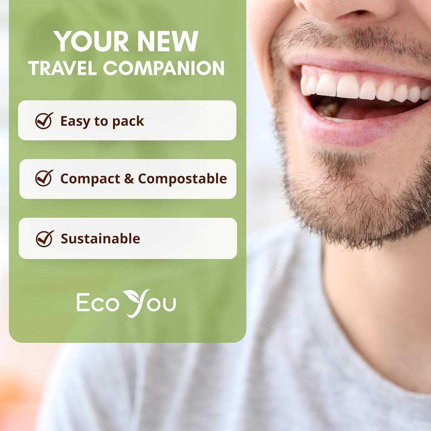 Biodegradable Floss Picks | 100 Count (2 Pack) | Mint Flavor, Candililla Wax | Sustainable & Reusable | Vegan & Cruelty-Free | Bamboo Floss Picks, Bamboo Toothpicks