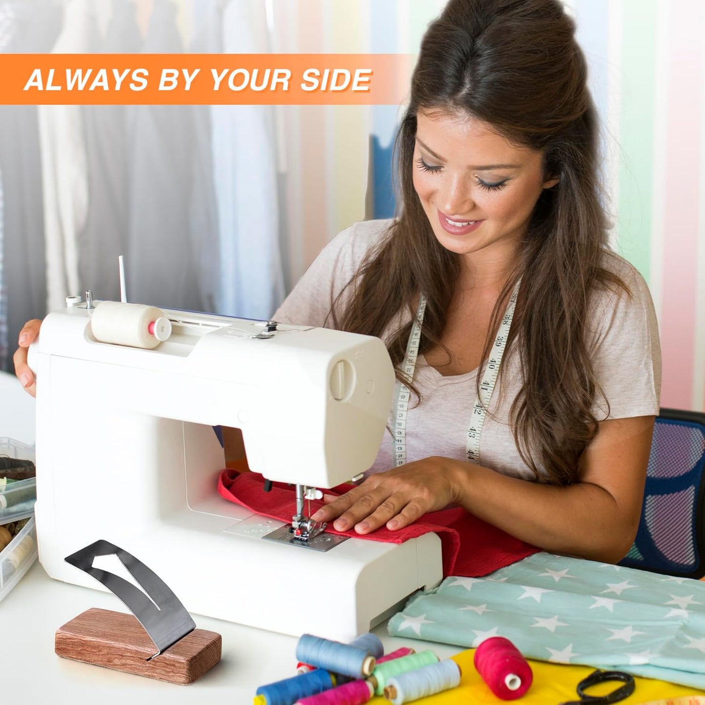 Savina Zipper Jig Tool, Hardwood & Stainless Steel Zipper Installing Tool for Dresses & Pants, Works with Various Sizes, Tool for Sewing.