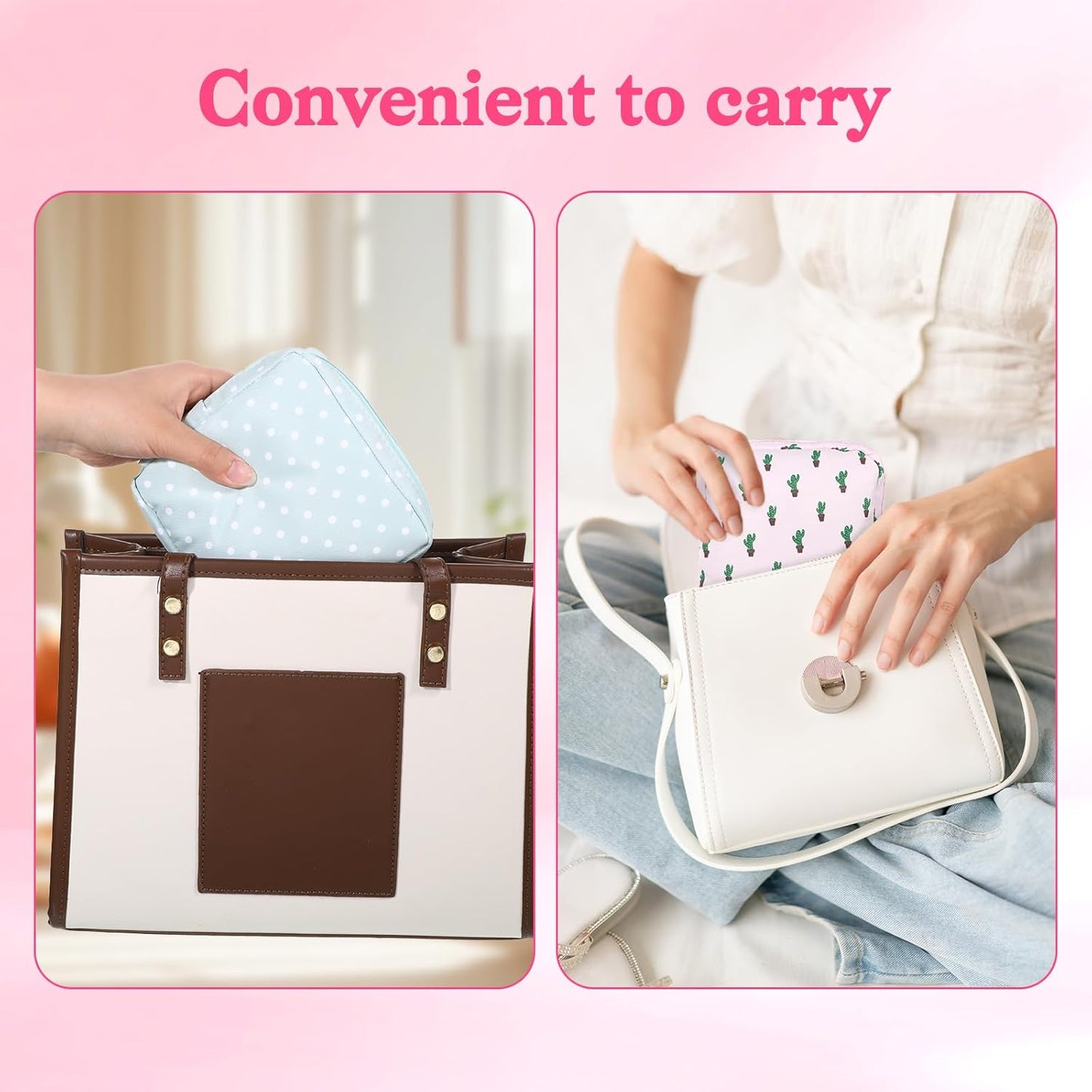3 Pcs Sanitary Napkin Storage Bag, Portable Period Bags for Women Reusable Pad Bag for Period Feminine Product Bags for Pads Sanitary Napkins Tampons Panty Liners Storage