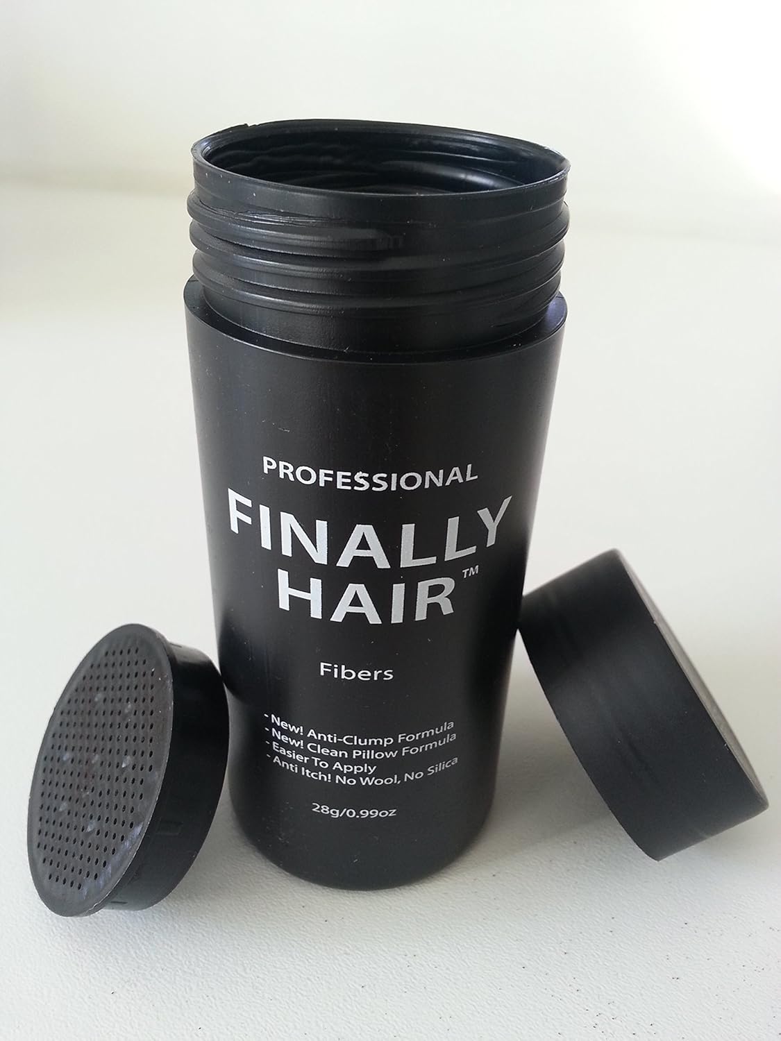 Hair Building Fibers 200 Grams 7 Oz. With Bottle By Finally Hair 50g*4 (White (off white))