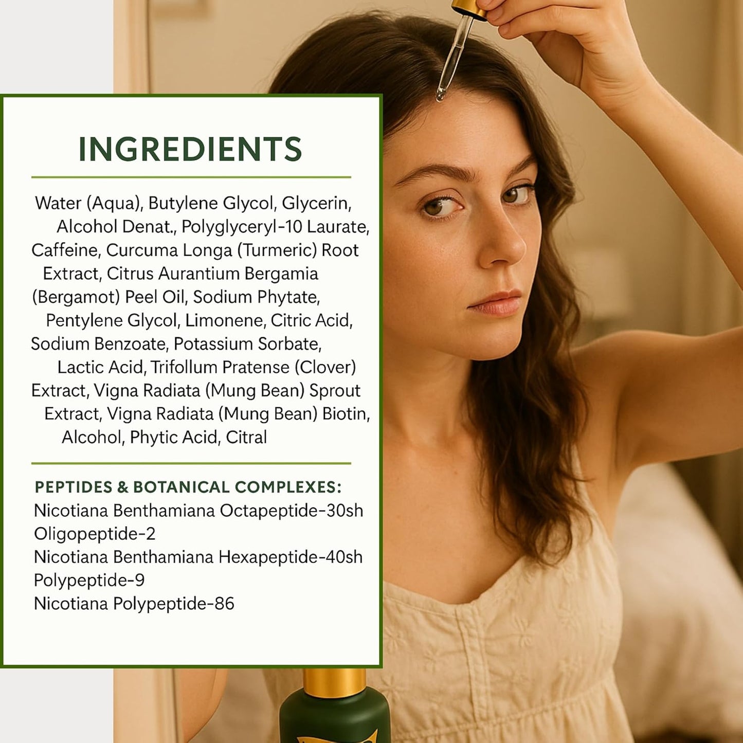 Hair Growth Serum – Biotin-Infused Formula for Thicker, Fuller Hair – Stimulates Follicles, Reduces Hair Loss – Natural Treatment for Men & Women – 30ml