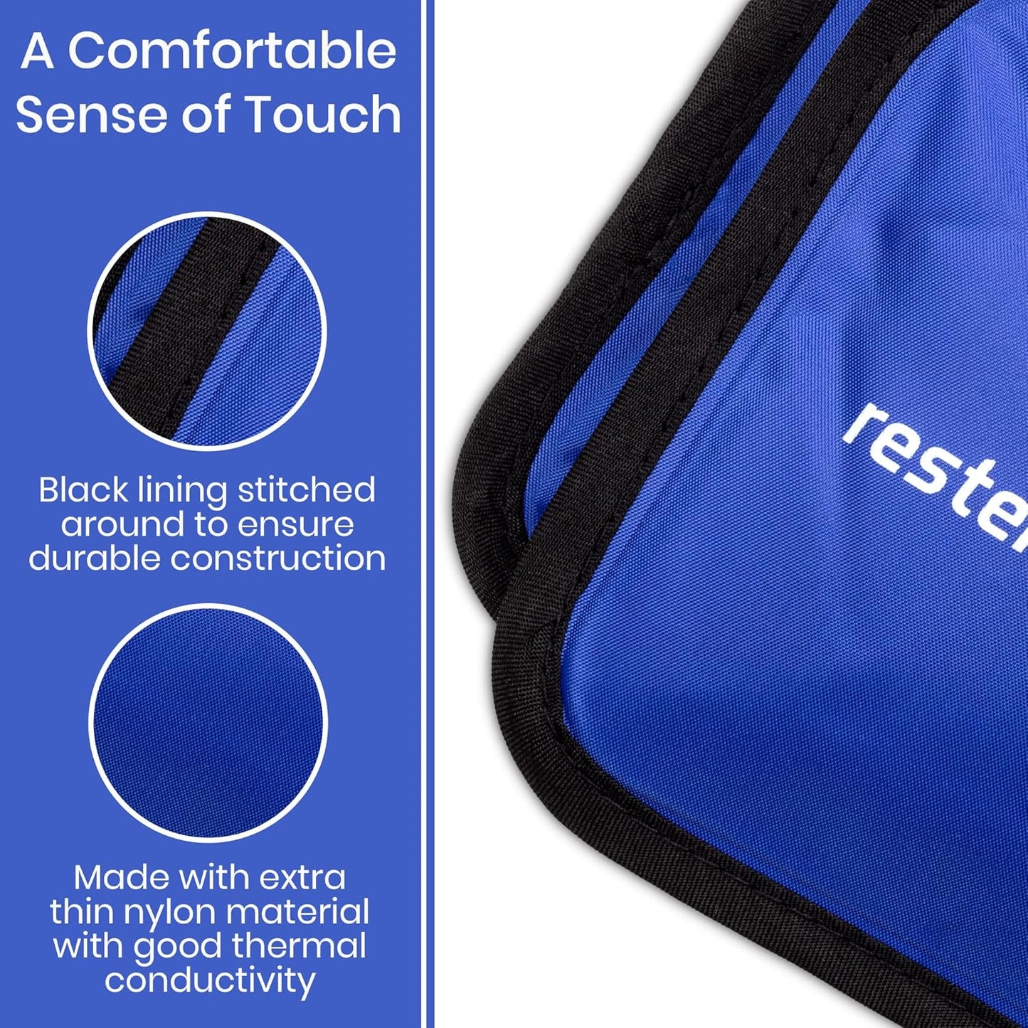 rester's choice Ice Pack for Injuries Reusable, Soft Gel Flexible - (Large: 11"x14.5") for Hip, Shoulder, Knee, Back - Comfy Cold Pack Compress for Swelling, Bruises, Surgery (Lavender, 1 Pack)