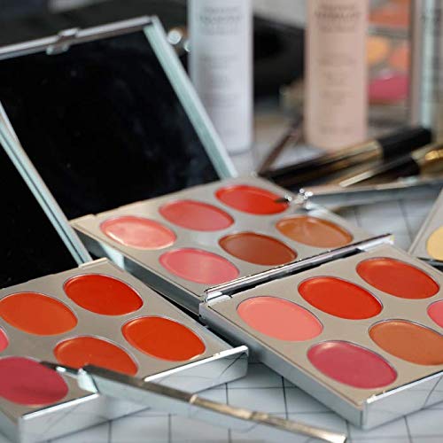 Jerome Alexander New Again Lipstick Palette & Retractable Brush, 6 Hot-Poured, Buildable & Blendable Smooth Matte Shades (Exciting Look)