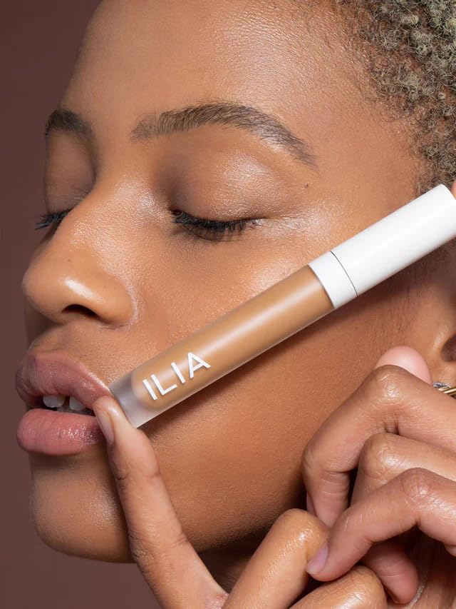 ILIA - True Skin Serum Concealer | Non-Comedogenic, Cruelty-Free, Vegan, Safe For Sensitive Skin, Reduces Appearance of Dark Circles + Blemishes (Mesquite SC6, 0.16 oz | 5 ml)