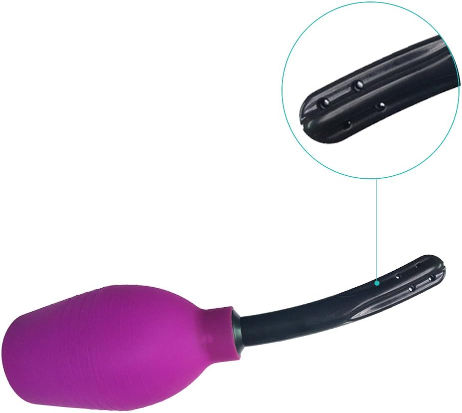 Abyclean Anal Douche Enema Bulb Vaginal Douche Enema Cleaner for Women¡¯s or Man¡¯s Health (310ml Purple)