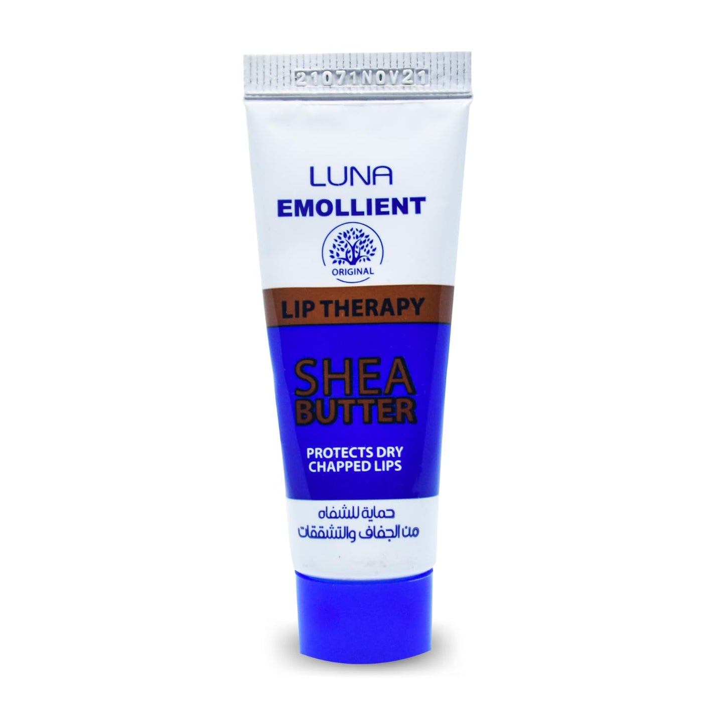 Luna Emollient With Shea Butter Protects Dry Lips Out & Makes Them Look Dewy And Soft For Lip Care That Keeps Your Lips Soft In Extreme (1 Pack = 0.35 oz / 10 ml) لونا حماية للشفاة من الجفاف والتشققات
