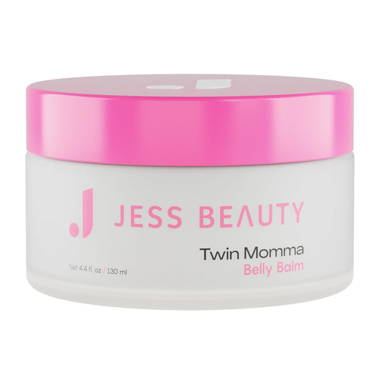 JESS BEAUTY | Twin Momma Belly Balm Lotion Coconut Oil & Avocado Oil | Skin Care Maternity Postpartum Essentials 4.4 fl oz