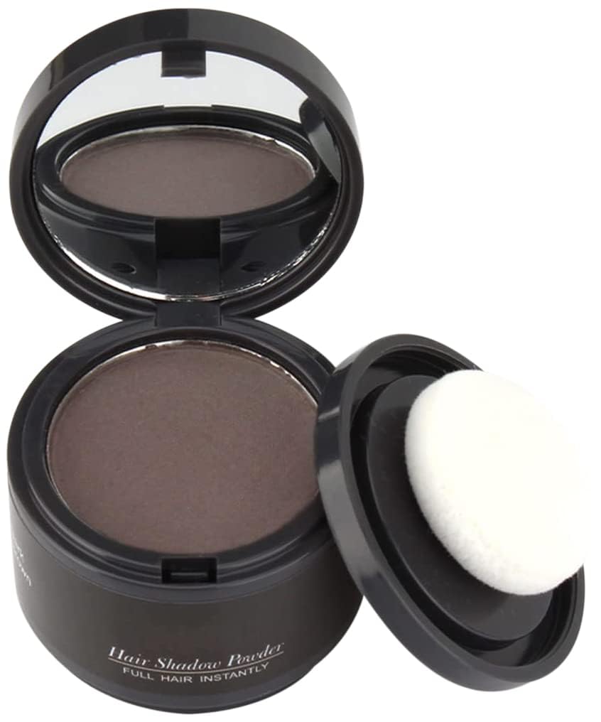 gowwim Hairline Powder(Dark Brown) Hair Root Dye, Instantly Hair Color Shadow Cover Gray Hair Root, Hair Touch-Up, Thin Hair Powder 4 g