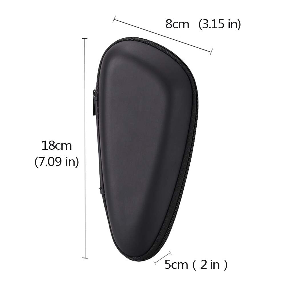INVODA Shaver Case Compatible with Philips Norelco Electric Shaver 3800 3500 2300 2100 Rechargeable Trimmer 3D Rotary Shavers Case Black