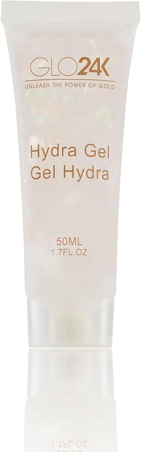 GLO24K 7 Color LED Super Wand plus Hydra Gel for Radiant, Glowing Skin on the Face, Neck, and Around the Eyes