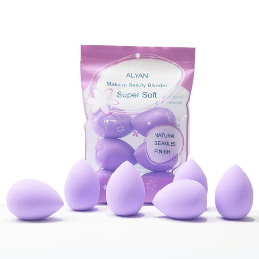 6PCS makeup Sponge Set Latex Free and High-definition Set of makeup Wonder blender For Powder Cream and Liquid, Super Soft Wonder Beauty Cosmetic Dry & Wet Multi-Use