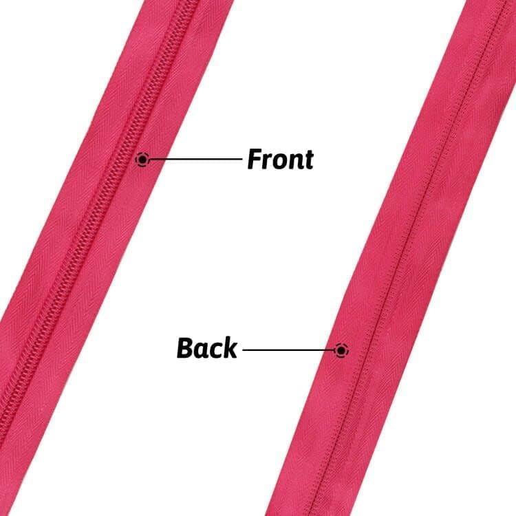 DOITEM 13 Yards 6 Pieces #5 Zippers Assorted Nylon Zipper Nylon Coil Zippers Colorful Sewing Zipper 24 Plastic Sliders for Sewing Supplies