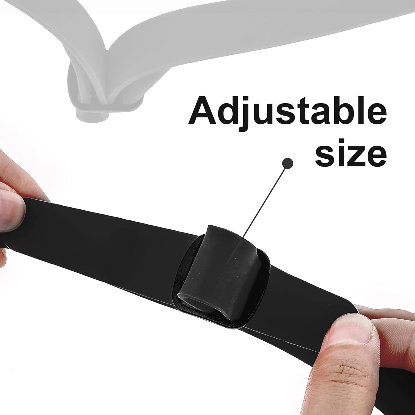 Neckline Shaving Template and Hair Trimming Guide (Black), Silicone Curved Haircut Band for DIY Haircutting Creating Clean Straight Neck Hairline, Fade and Taper Guide for Hair Clippers