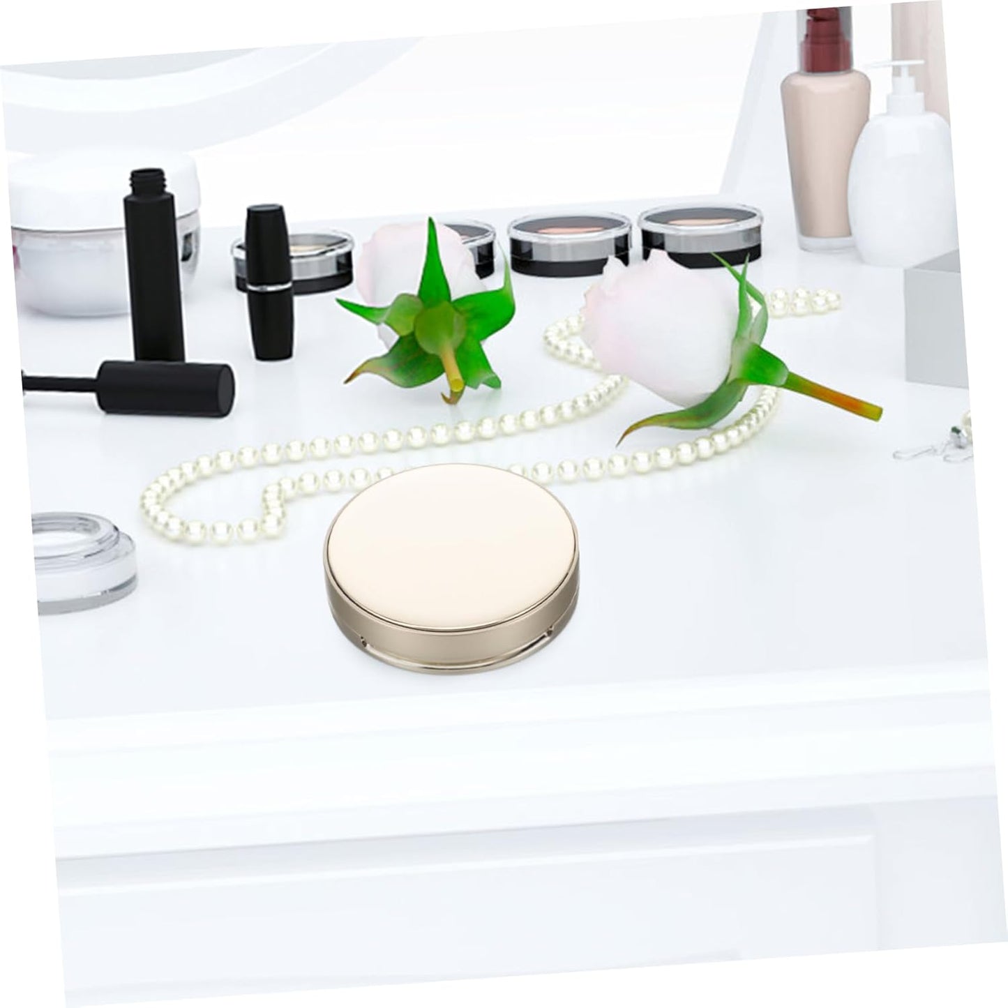 2pcs Cushion Foundation Case Empty Compact Box Powder Storage for Women Travel Makeup Case Mirror