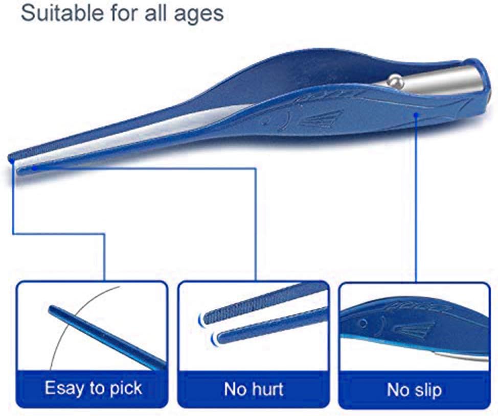 POZILAN Ear Picker Tweezers with LED Light - 8 Pack Ear Wax Removal Tool Cleaner Kit for Kids and Adults, Earwax Spoon Digger & Tweezers for Ear Cleaning Tool Gift Set