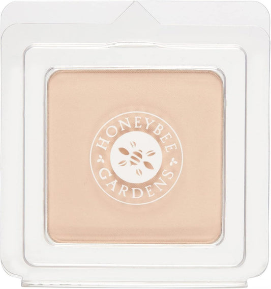 Honeybee Gardens Pressed Mineral Powder Foundation Refill, Geisha, Pale, Cool Shade, Adjustable Coverage, Natural Finish, With Botanical Extracts And Vitamin E, 7.5g