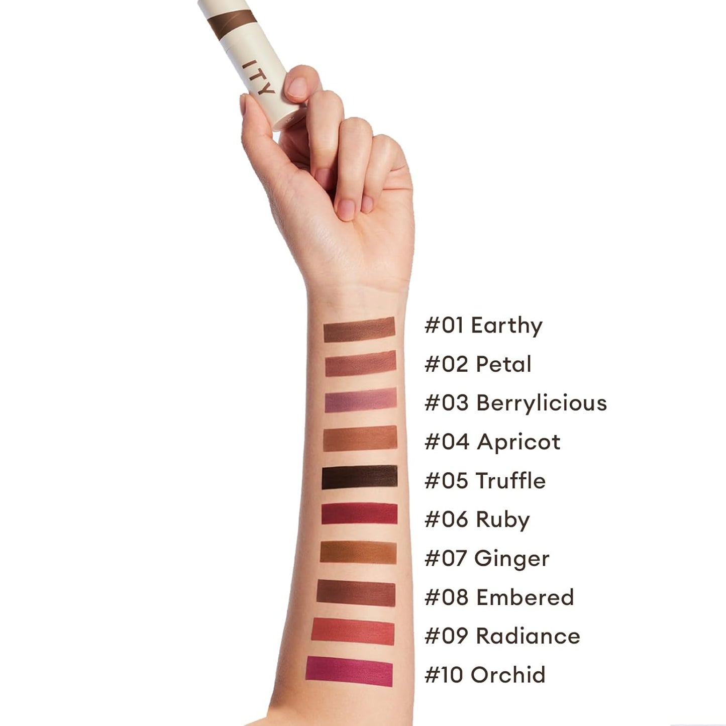 ITY Velvet Matte Finish Lip Stain-Mousse Textured Lip Clay, Orange Shade, Conceals Lip Lines, Rich Pigment Lip Tint Lipsticks, 0.14 oz (4g) in Ginger