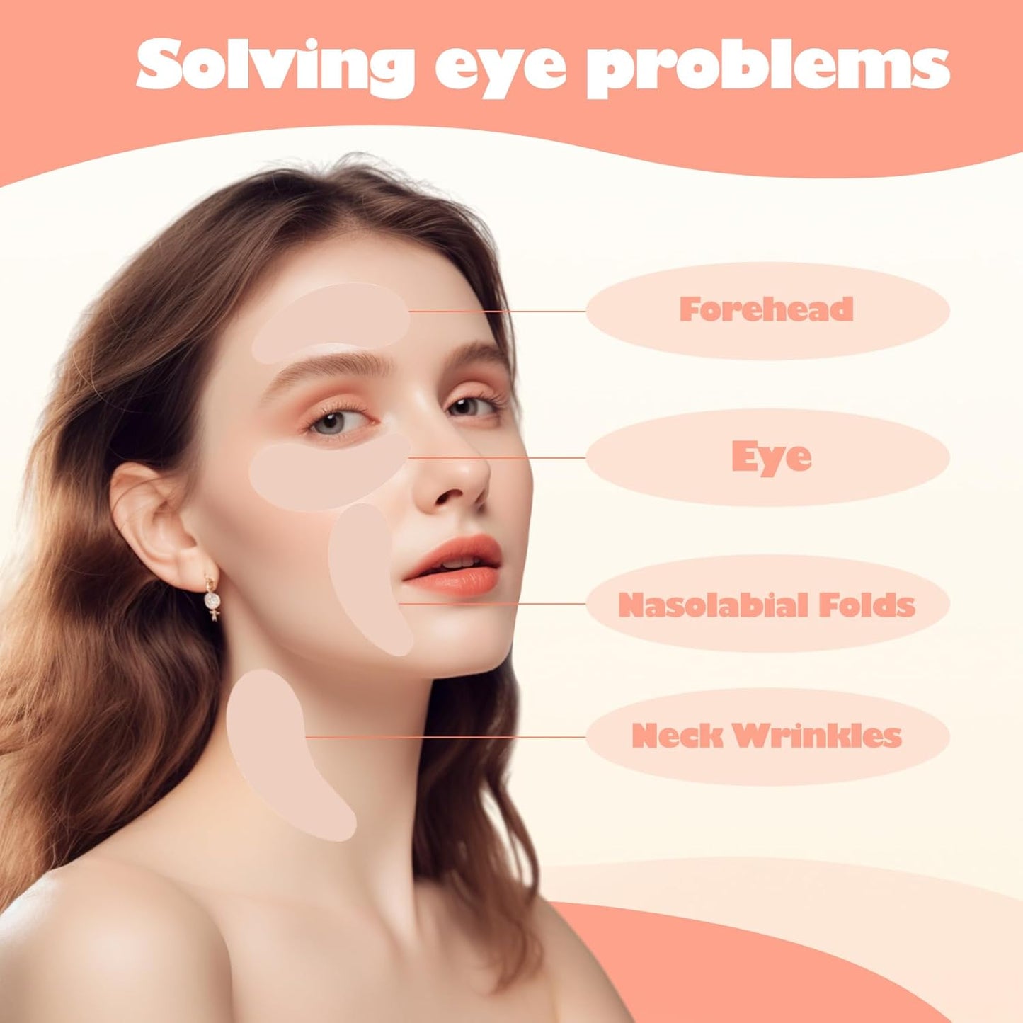 2 Pairs Silicone Reusable Eye Patches, Under Eye Mask Patches for Reduce Eye Wrinkle and Fine Lines Skin Care