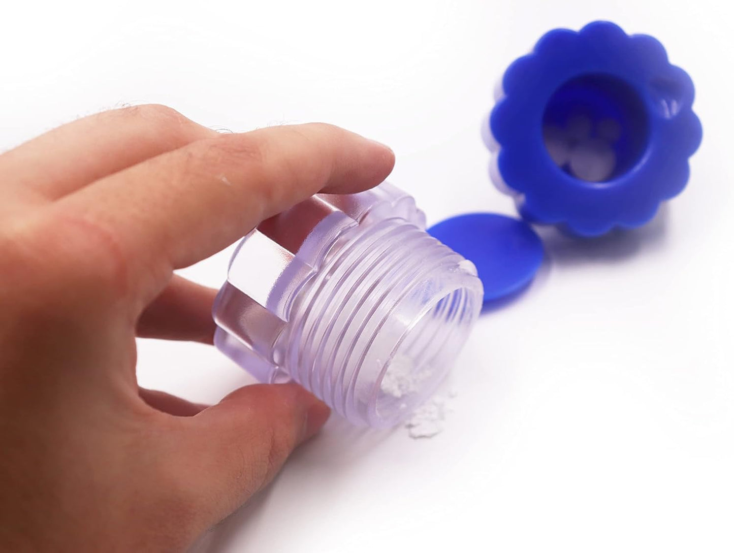 KMINA - Pill Crusher Grinder Fine Powder (x2 Units), Vitamine for Small or Large Pills, Manual Medicine, Tablet Elderly