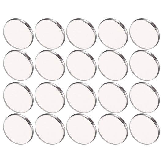 20pcs Metal Makeup Eyeshadow Jars Pan Palettes Tin Lipstick Foundation Single Holder Watercolor Eye Tray Steel Round Blush Pans Magnetic Cosmetic Plate Empty Pigment for