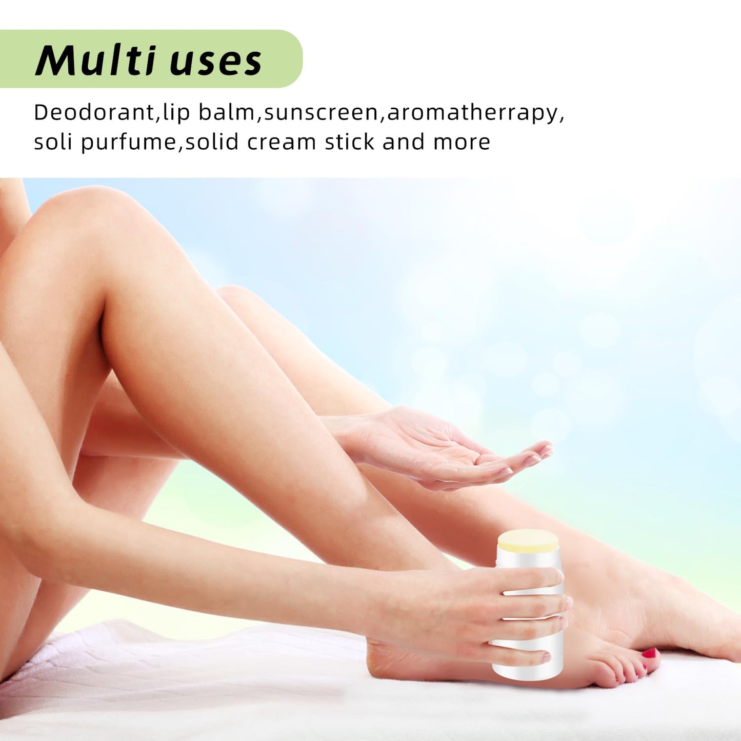 10 Pcs Empty Deodorant Containers Bottom Fill Deodorant Bottles Refillable DIY Deodorant Tubes Lip Balm Tubes (white, 75ml/2.5oz)