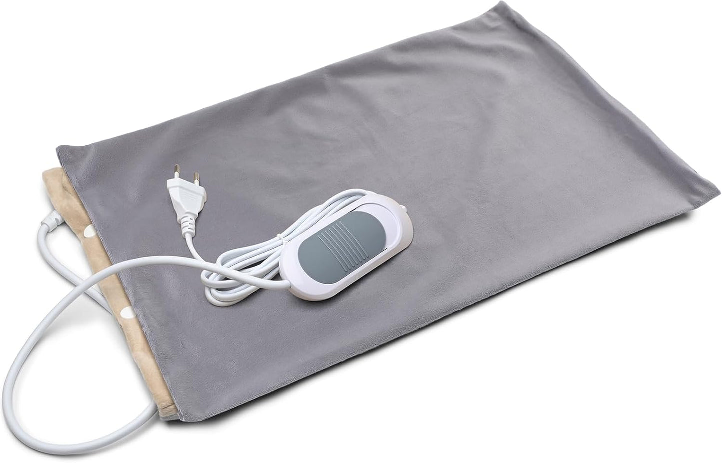 Mixweer Flannel Heating Pad Replacement Cover Soft Flannel Replacement Cover for Heating Pad or Pillow(Grey,12 x 24 Inches)