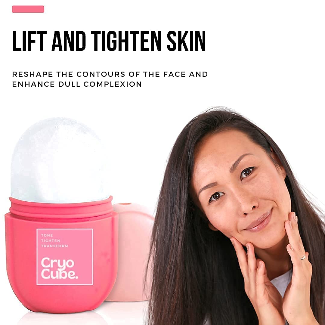 Ice Roller for Face, Eyes and Neck Naturally tone and tighten skin, de-puff eye bags, add a healthy glow Cryotherapy for face and neck which helps enhance skin elasticity (Pack of 1)
