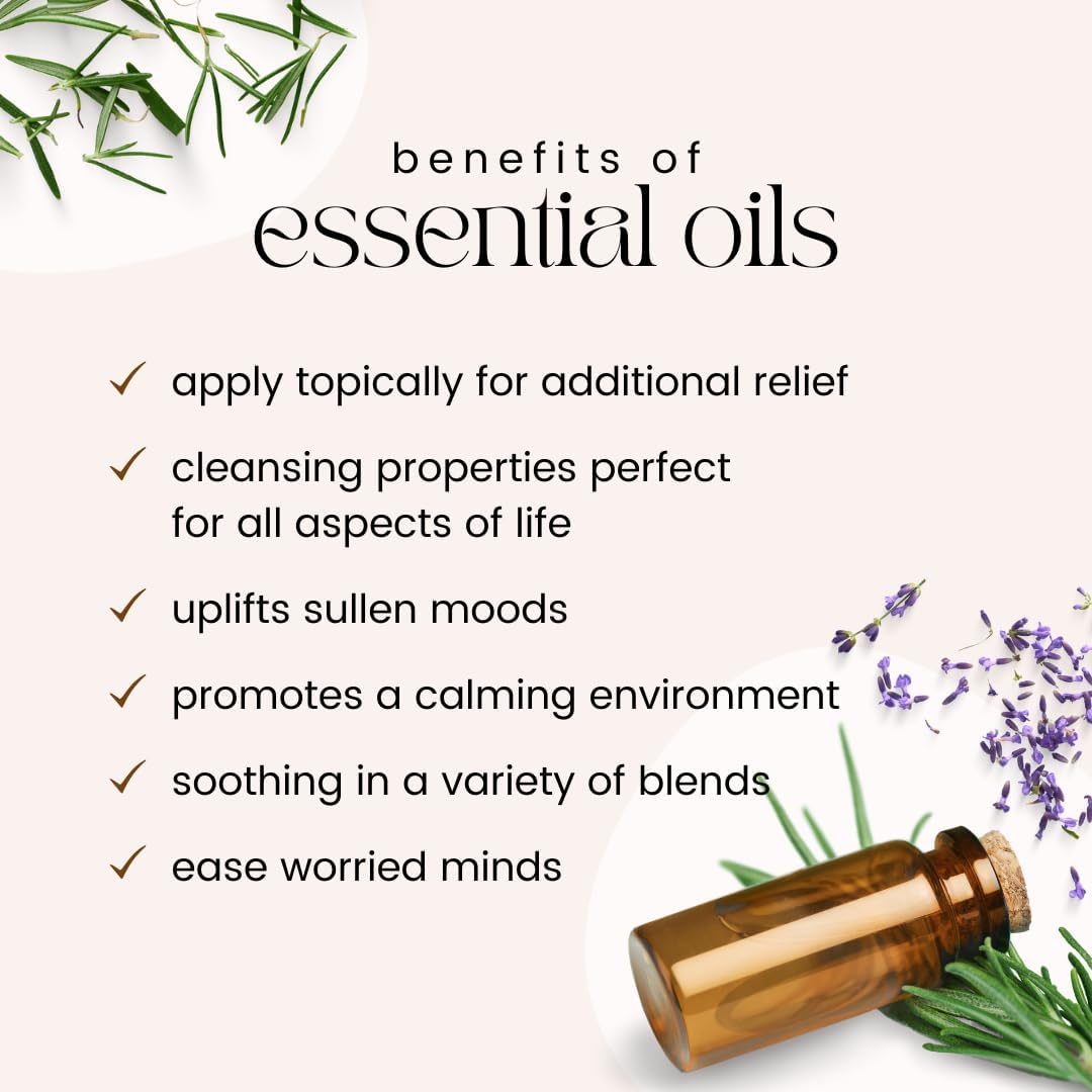 GreenHealth Lavender Essential Oil – 16 fl oz (473 ml) Amber Glass Bottle – 100% Pure & Uncut – Bulk Lavender Oil for Diffuser, Aromatherapy, Soap Making, Candles & DIY