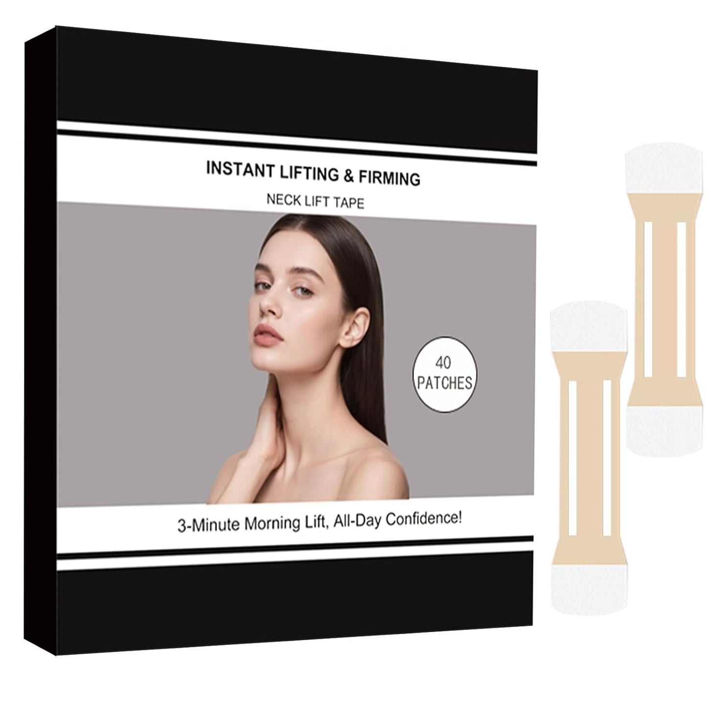 Neck Lift Tape-40 Neck Wrinkle Tape Instant Necktape Lift, Breathable Lift Strap Tightening Tapes for Necks Face Jaw Firming Neck Skin (xxxl)