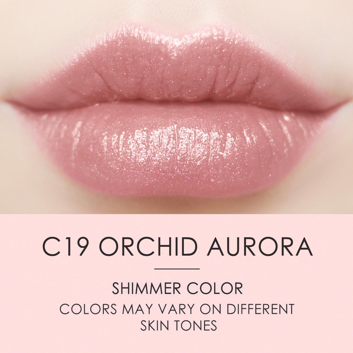 CATKIN Tinted Lip Balm Glitter Lip Stain Ultra Hydrating Lip Moistrurizer Shimmer Glow with Vitamin E Nourishing For Cracked & Dry Lips 0.12 oz C19