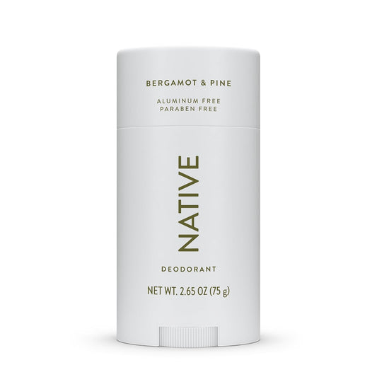 Native Deodorant Contains Naturally Derived Ingredients, 72 Hour Odor Control | Seasonal Scents for Women and Men, Aluminum Free with Baking Soda, Coconut Oil & Shea Butter | Bergamot & Pine