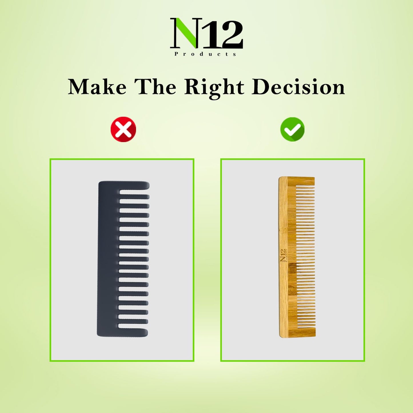 5 Bamboo Wood Pocket Beard Comb Set of 5, 100% Natural wooden combs for Beard, Hair, Mustache, Men & Women, Travel-Friendly, Eco-Friendly Grooming Solution