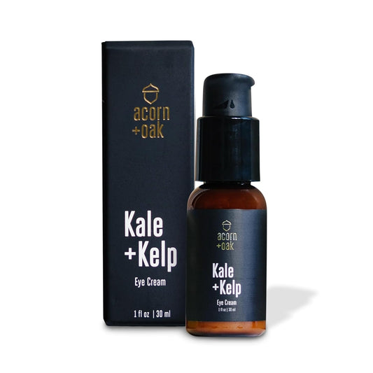 acorn+oak Eye Cream - Under Eye Cream for Dark Circles and Puffiness, Anti-Aging Skin Care with Aloe, Niacinamide, & Hyaluronic Acid to Firm Skin and Reduce Wrinkles, Soothing Face Cream (1 fl oz)