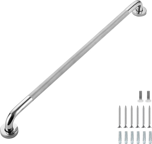 Grab Bars for Shower, 2 Pack 32-Inch Anti Slip Shower Handles for Elderly, Safety Shower Grab Bar, Stainless Steel Handicap Grab Bars for Bathroom (Polished Nickel 1" Diameter)