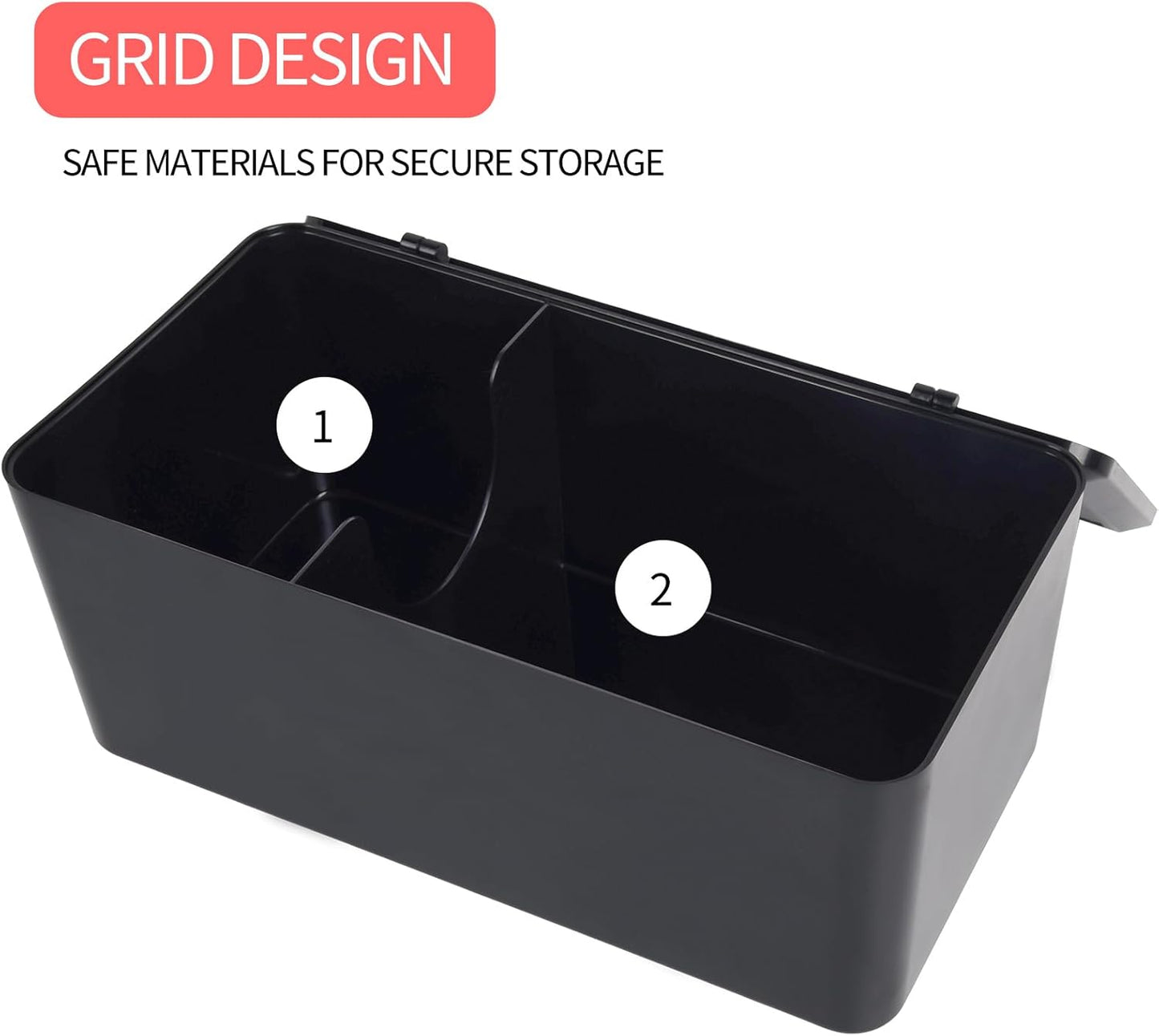 Pad and Tampon Organizer for Bathroom,Sanitary Napkin Holder, Pad and Tampon Organizer for Period, Sanitary Napkin Storage Container, Black