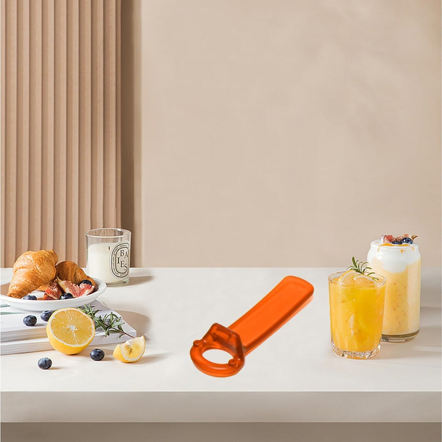 Jar Opener Jar Key,Easy Grip Jar Lid Opener Plastic Jar Opener for Weak Hands,Elderly, Children