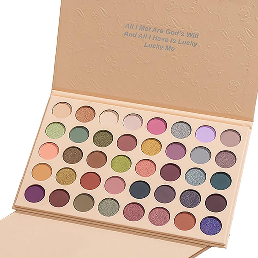 40 Girds Matte Shimmer Colorful Eyeshadow Palette for Teen Girl's Eye Makeup,High Pigmented Eye Shadow Primers Powder Palet de sombras de ojos