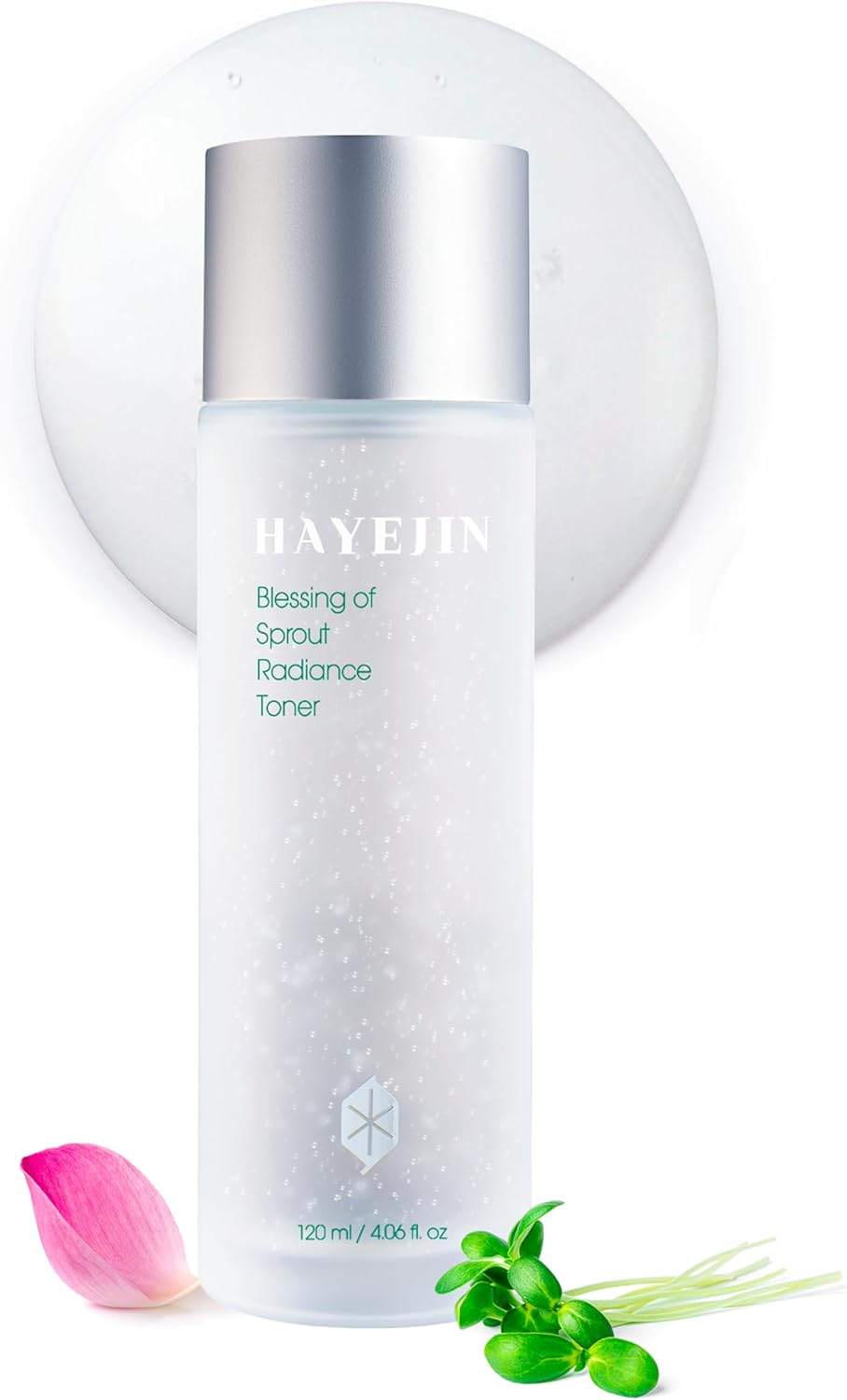 HAYEJIN Blessing of Sprout Radiance Toner | Korean Skin Care Toner for Face w/Radiance Capsules | Hydrating Toner for Dry Sensitive Skin | Glow Brightening Toner (Pack of 1, 4.06 Fl. Oz)