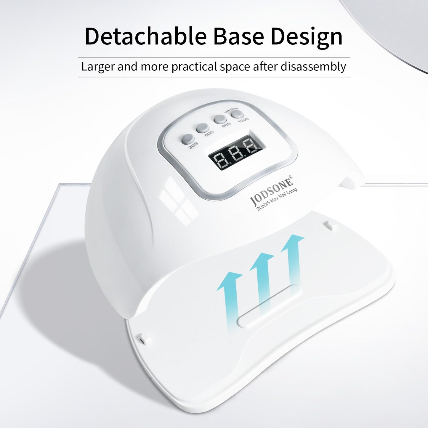 JODSONE U V LED Nail Lamp, Nail Dryer for Gel Polish, Led Light with Automatic Sensor & 4 Timers