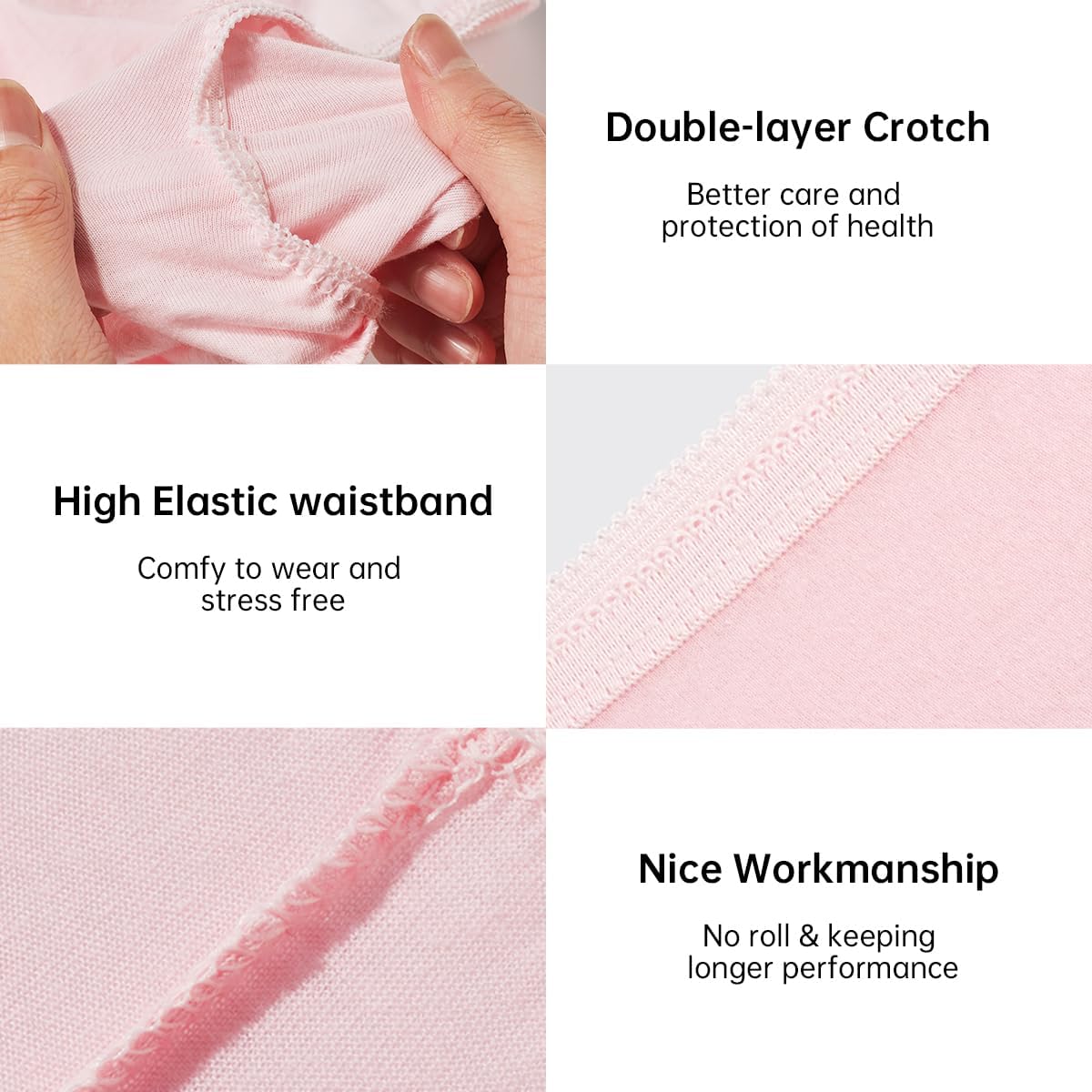 Disposable Underwear for Women Travel-Hospital Stays- Pure Cotton Ladies Brief Panties Multicolor (10pk)