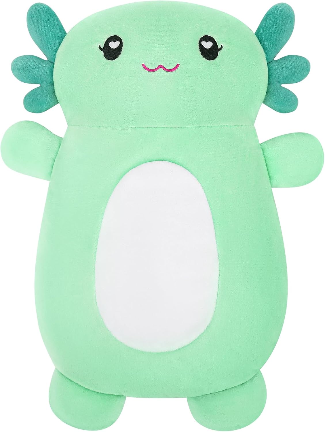 Microwave Heating Pad for Pain Relief, 16" x 11" Microwavable Heating Pads for Cramps, Back Pain, Neck Shoulder, Muscles, Knee, Joints, Natural Heat Pack Moist Heat, Mint Axolotl