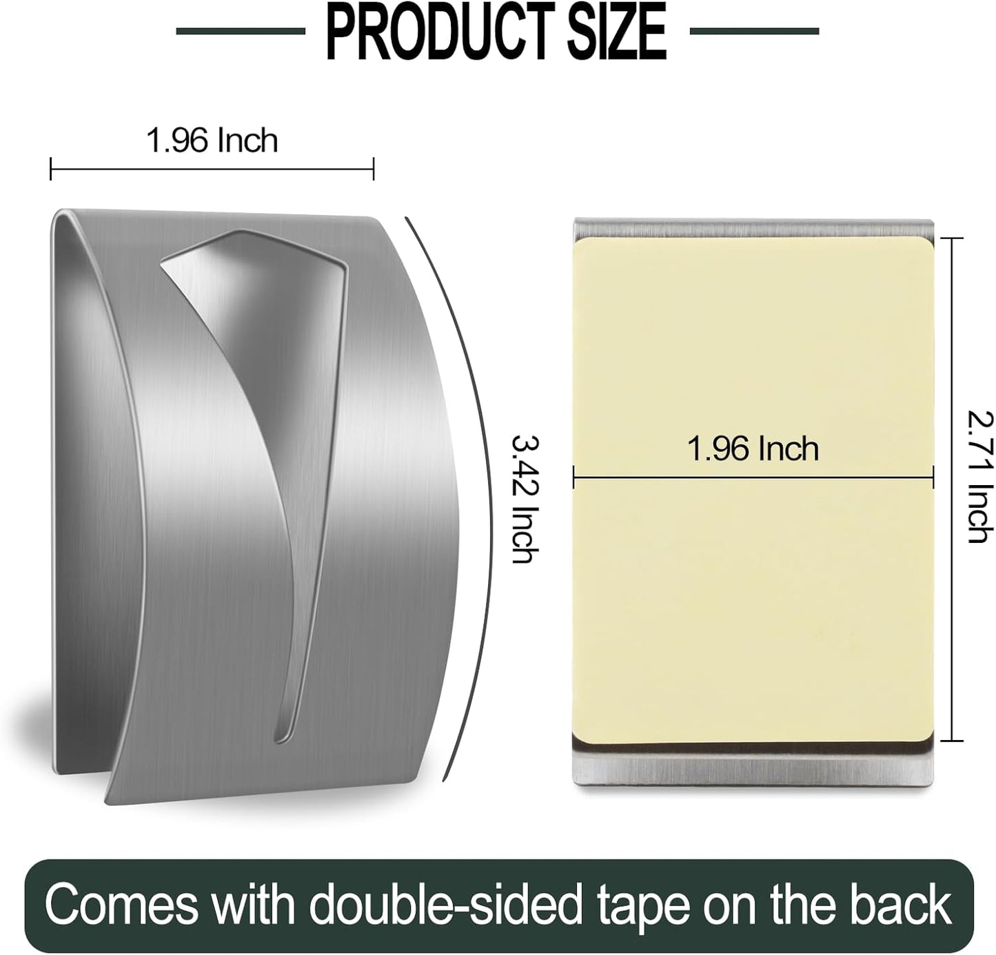 SINSETU Zipper Jig Tool, Quick Zipper Jig Sliders for Zipper Pulls, Stainess Steel Zipper Puller Helper for Pants, Dresses(2 Pack), Black, Silver, 2CLLTX