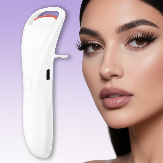 Heated Eyelash Curlers, Rechargeable Electric Eyelash Curler with Dual-Arc Design & 2 Adjustable Temperature - Safe Gentle Heated Lash Curler for Natural Curl Perfect Fit for Women WH74