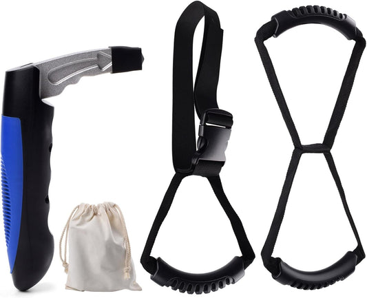 3PC Mobility Standalone Kit: Car Door Assist Handle/Standing Assist Grip Handle/Adjustable Standing Aid Safety Handle Apply to Elderly and Handicapped, Child, Pregnant Woman, Injured