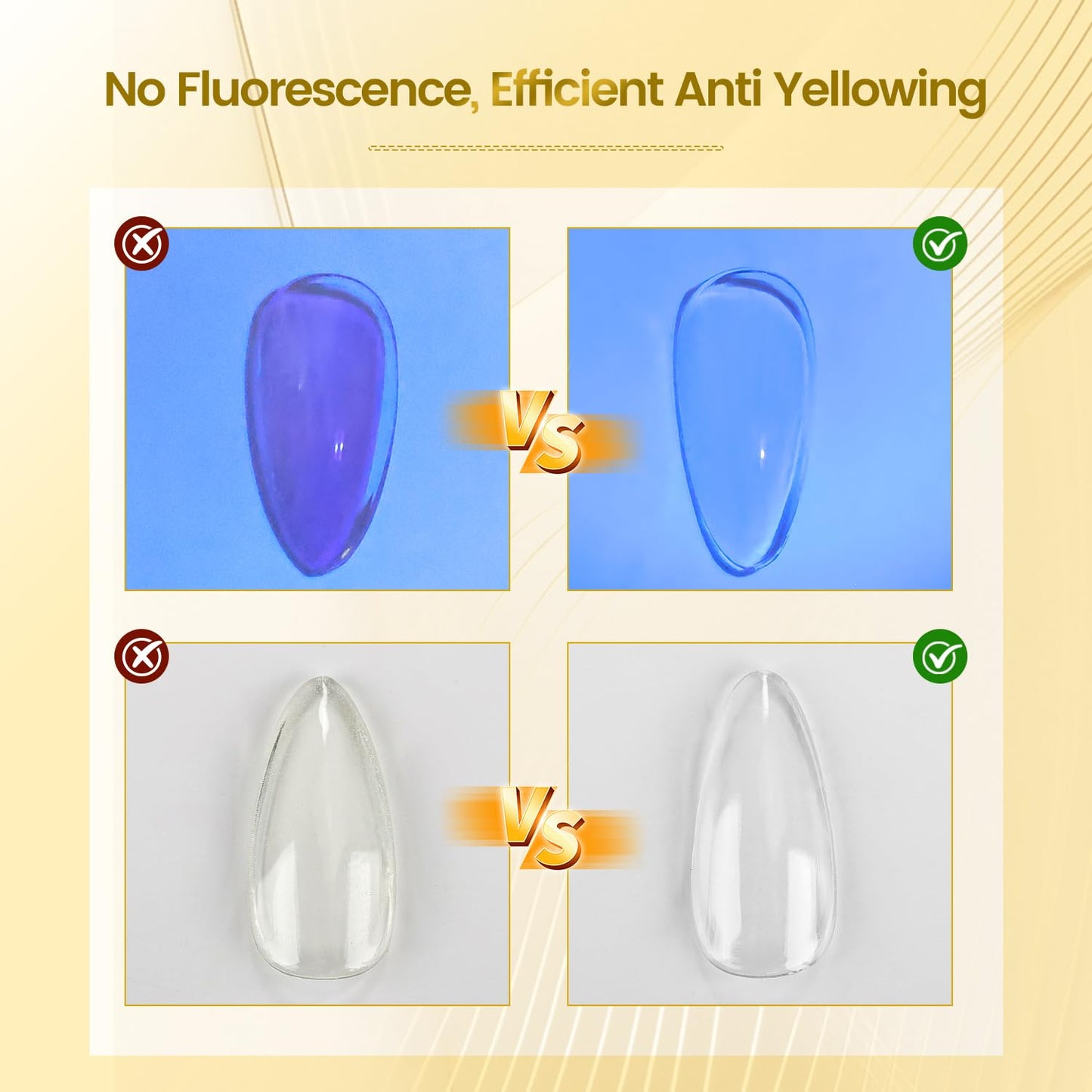 JODSONE Crystal Builder Top Coat Gel – 16.5ml No Wipe Clear Top Coat for Gel Nail Polish, Ultra Transparent for Glossy Finish or Overlay Structure, U V/LED Curing Needed