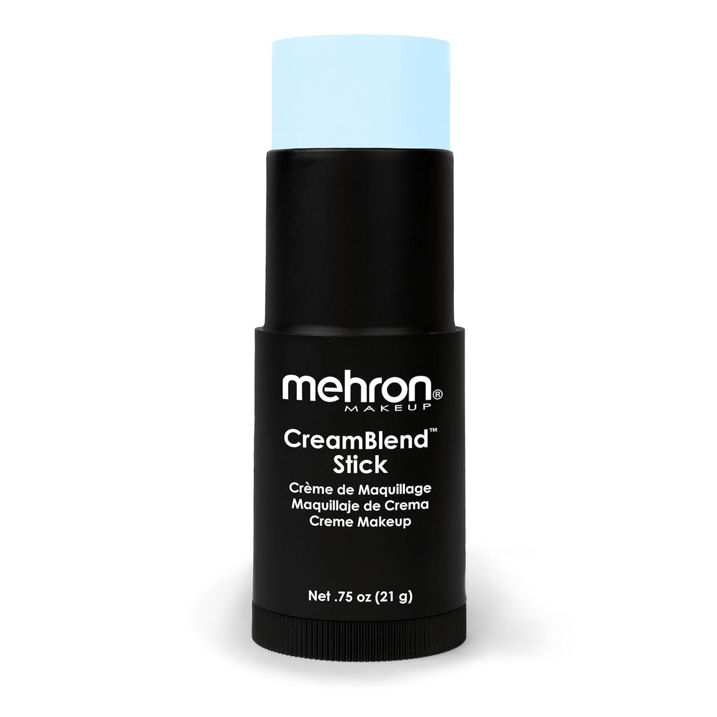 Mehron Makeup CreamBlend Stick | Face Paint, Body Paint, & Foundation Cream Makeup | Body Paint Stick .75 oz (21 g) (Pastel Blue)