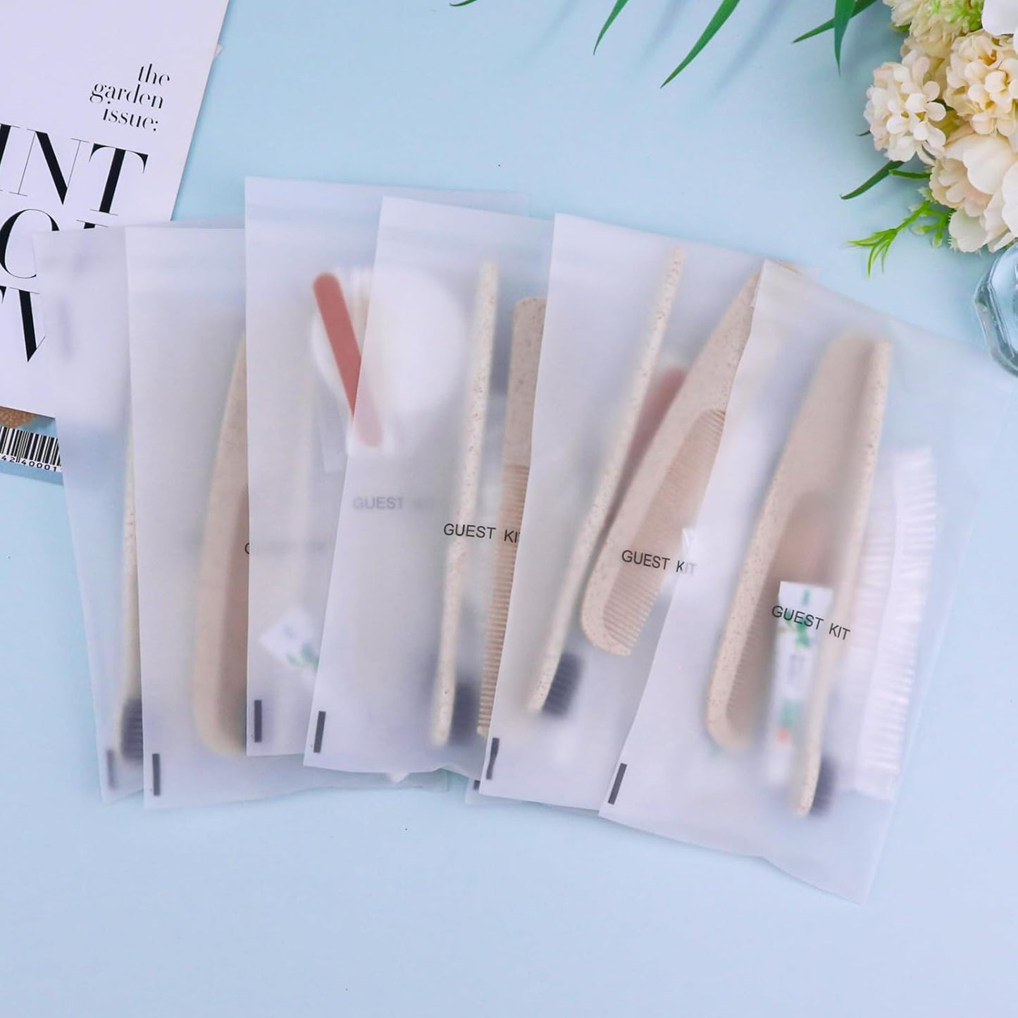 Hygiene Kit, Hygiene Kit Bulk, Travel Hygiene Kit with Toothbrush, Toothpaste, Care Package, Comb, Shower Cap, Individually Packed, Suitable for Hotel, Home, Camping, Travel (20-Pack)